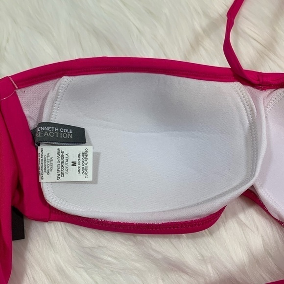 NWT Kenneth Cole Reaction Bright Pink Bandeau - Picture 5 of 6
